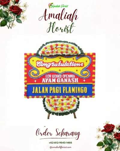 Bunga Papan Congratulation di Bojongsawah